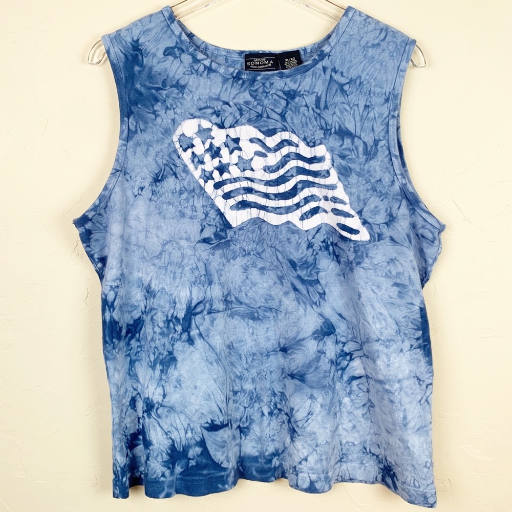 4TH OF JULY TIE DYE Tee Tank XL